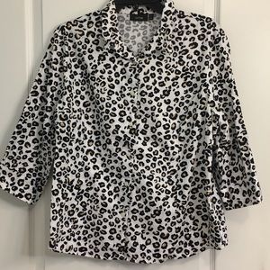 Apt. 9 Leopard Print Button Down